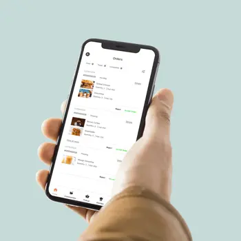 A screenshot of Mealcrest platform showing order management.