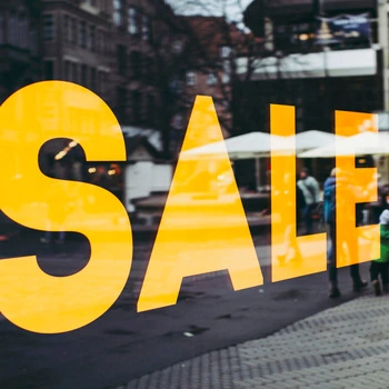 A sales sign.