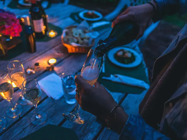Pouring a drink